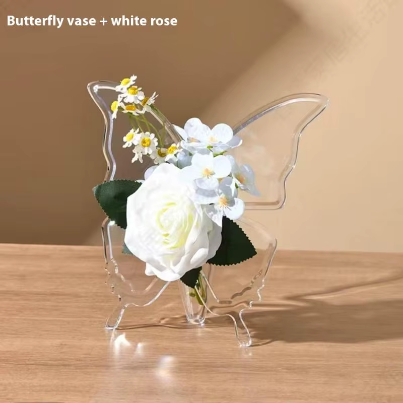 Pack Vase à papillons, décor Floral