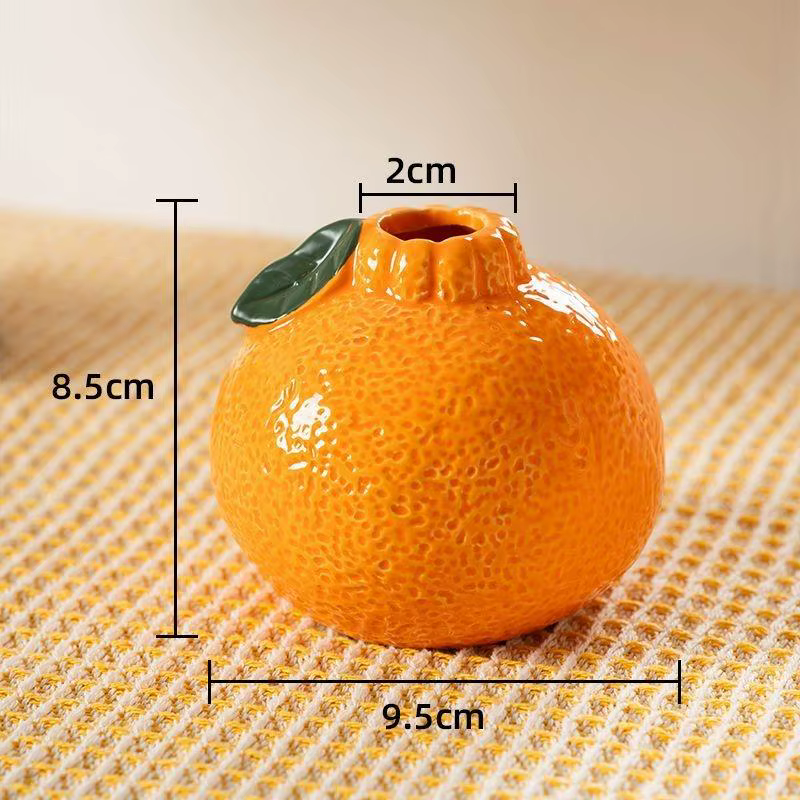 Vase à fleurs en forme de Fruit Orange
