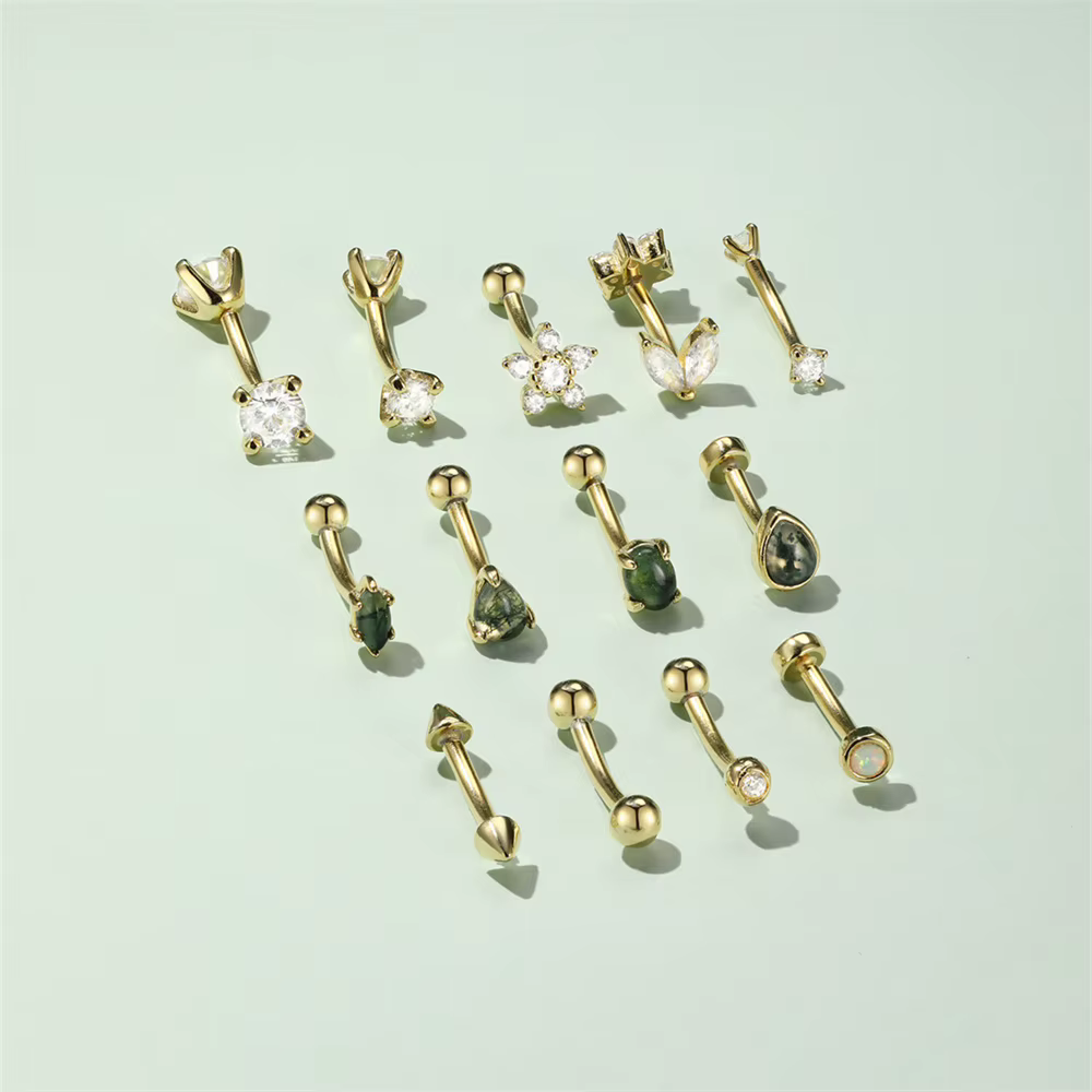 ROXI 925 argent Sterling fleur/Rond Zircon cartilage/nez/bouton de ventre Piercing boucle d'oreille pour femmes hommes corps Piercing bijoux