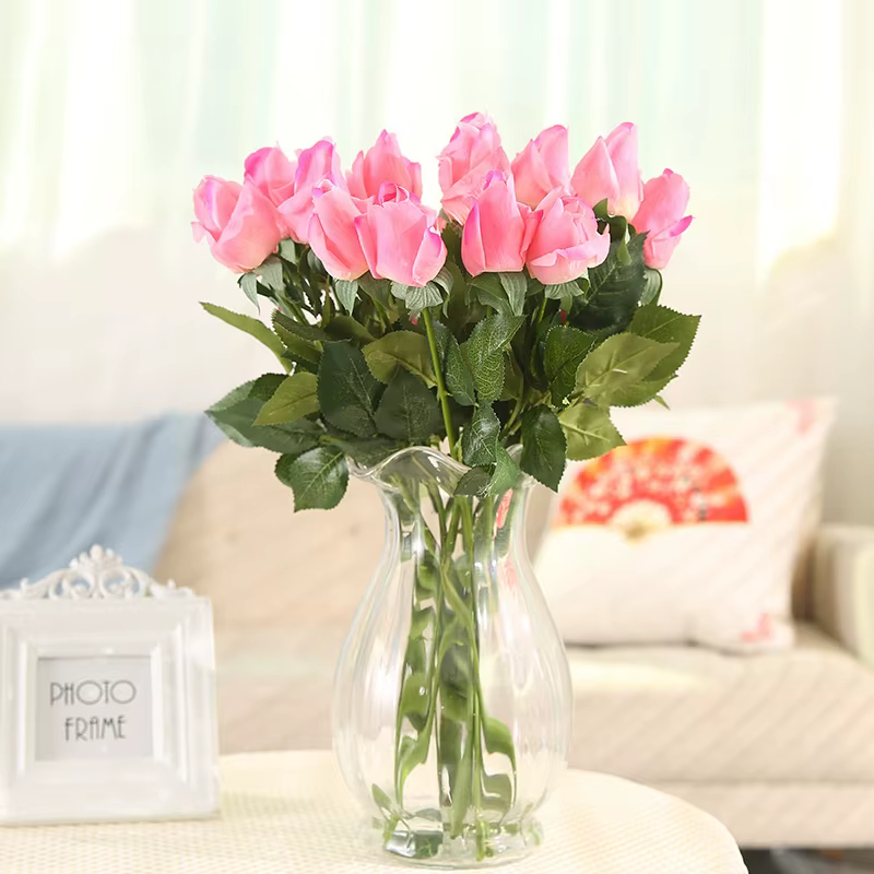 Fleur de pivoine en soie fraîche