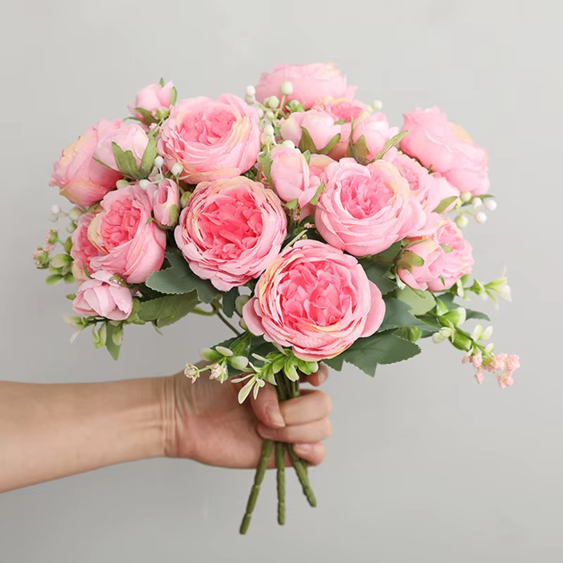 Rose Pivoine Artificielle