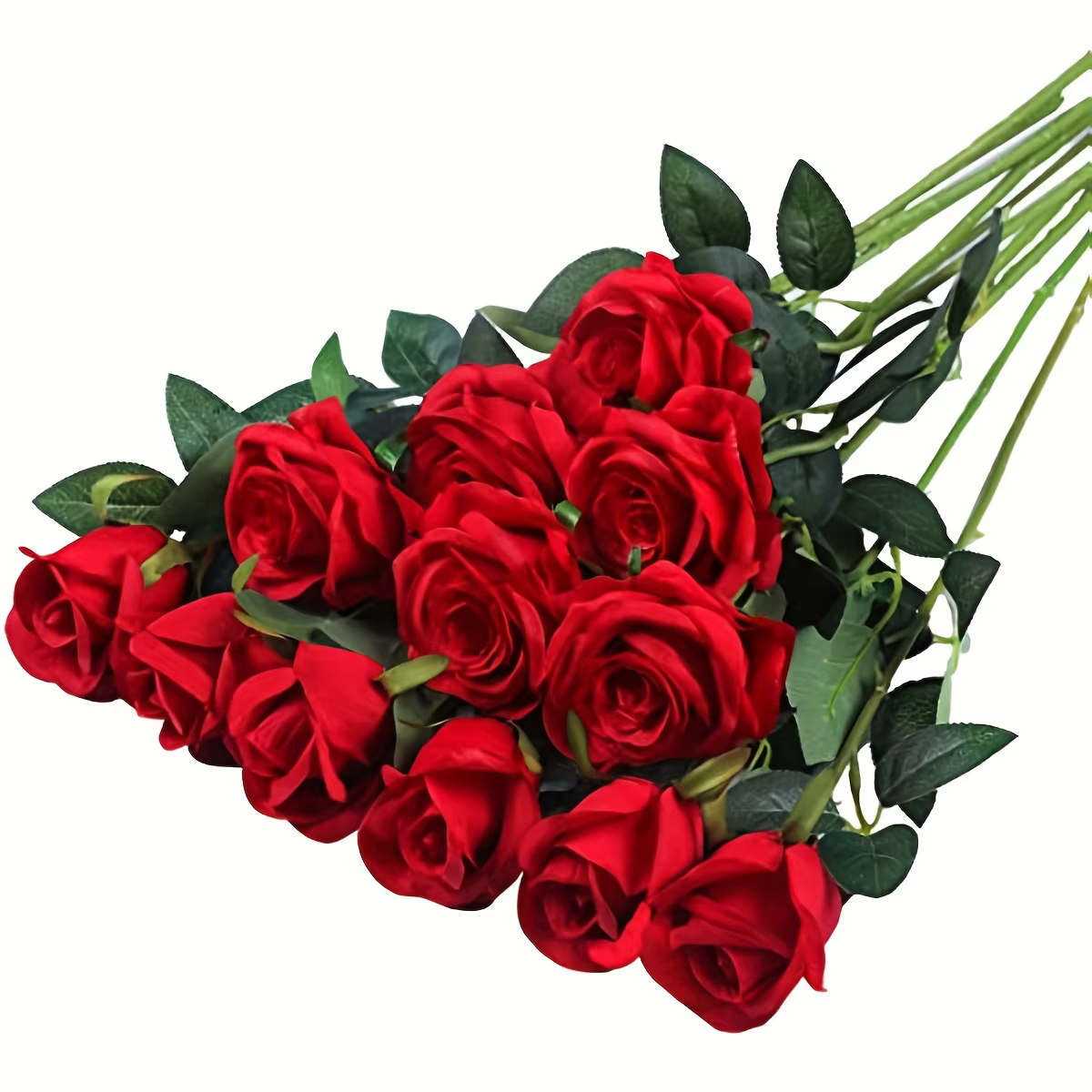 Bouquet de roses artificielles réalistes