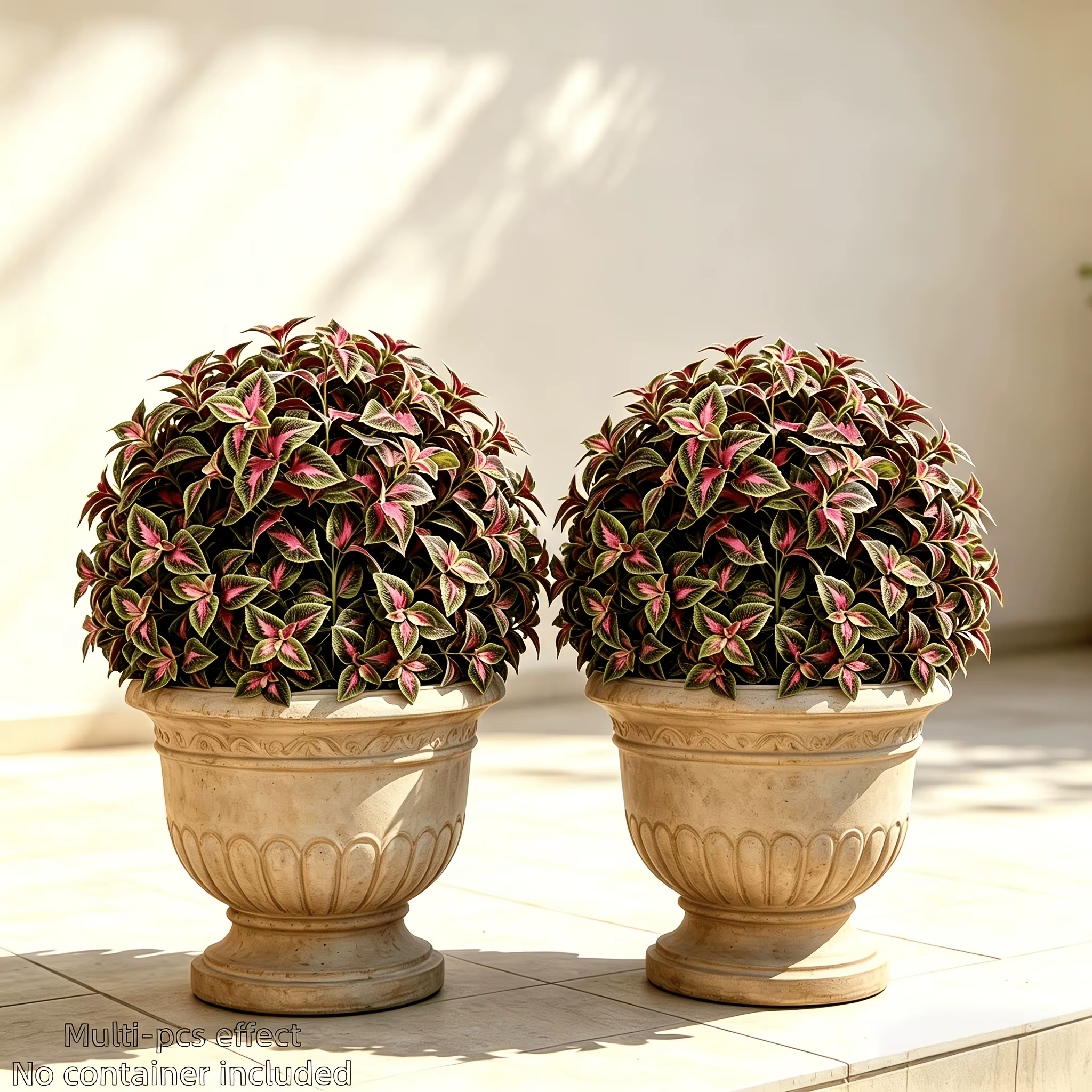 4 plantes vertes artificielles d'extérieur de haute qualité