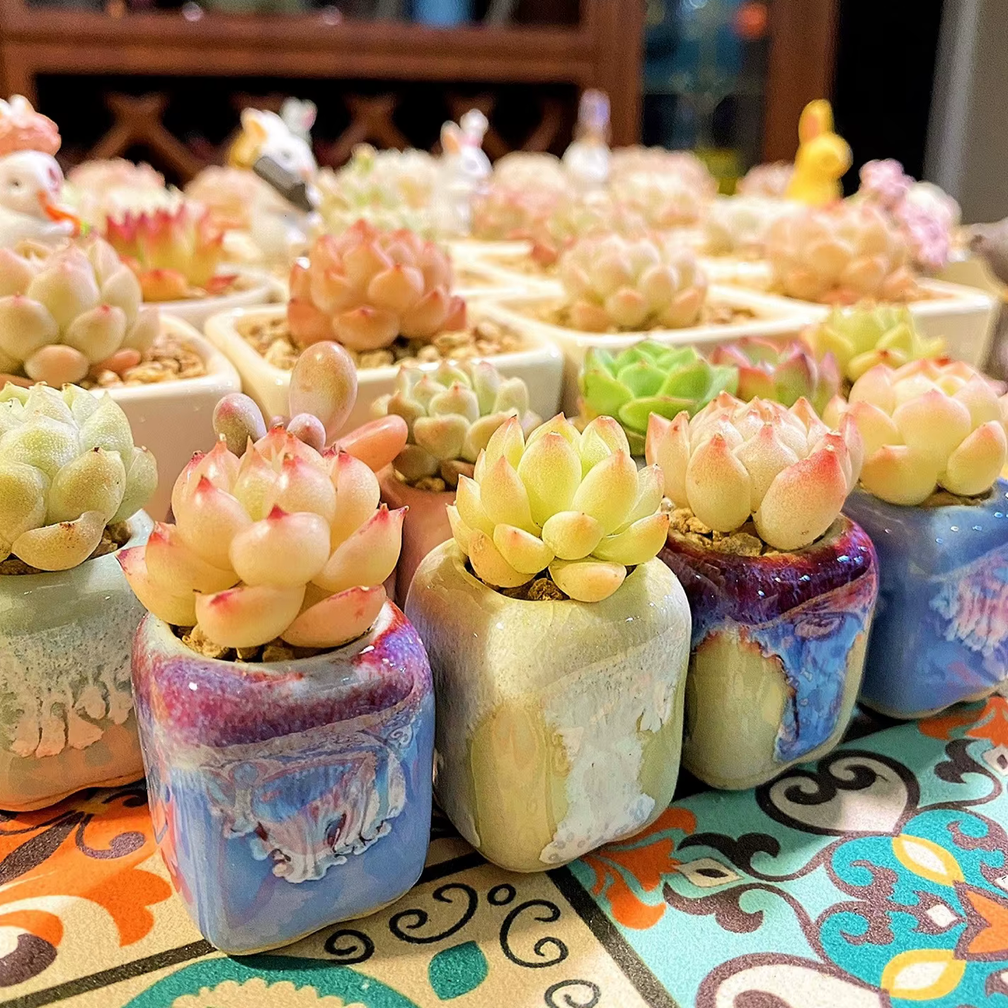 Mini pot de fleurs en céramique