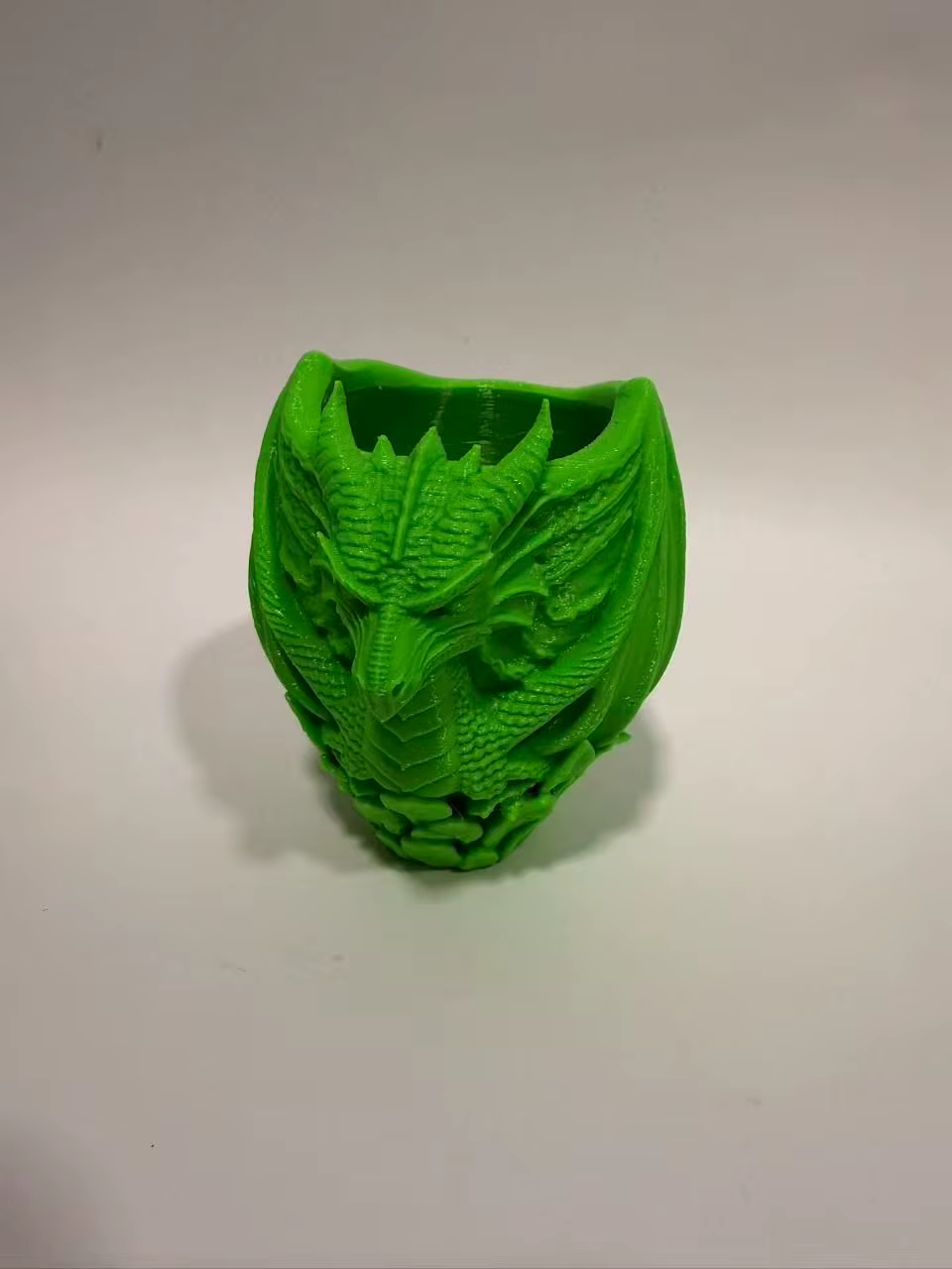 Pot de fleurs tête de dragon imprimé en 3D