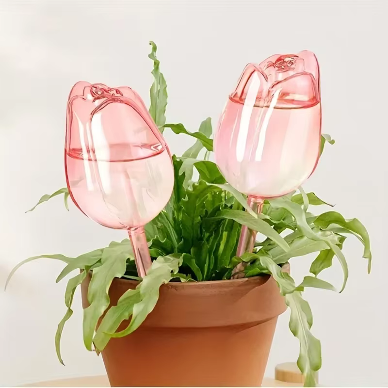 Boules d'arrosage pour plantes tulipes roses