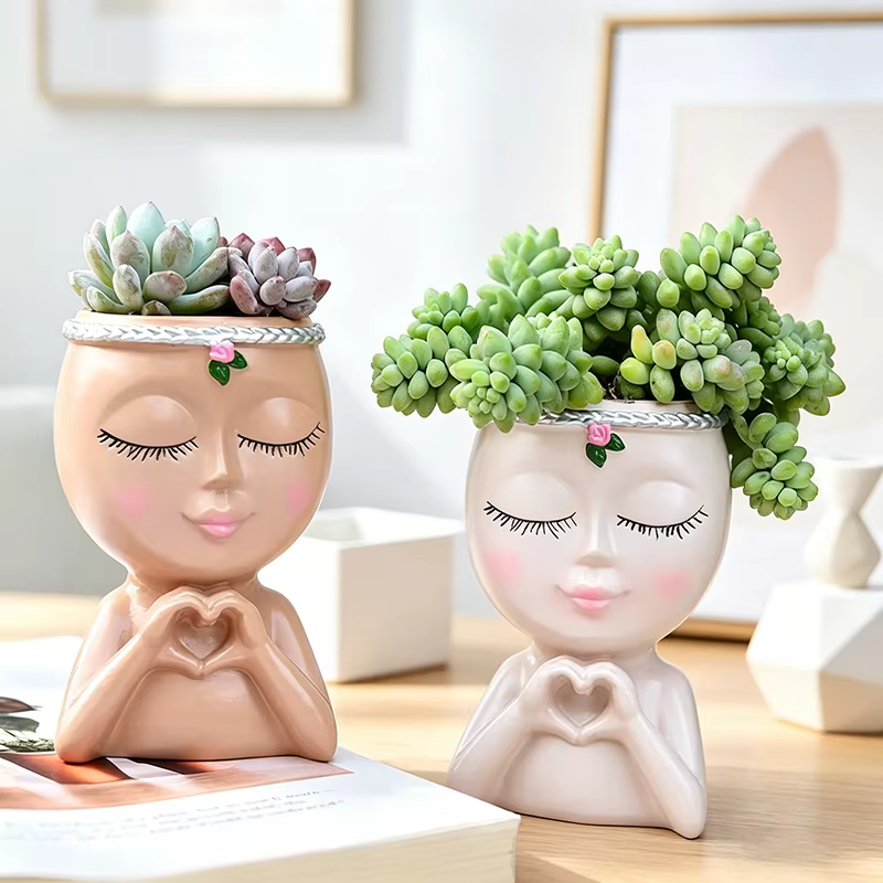 Pot de plantes succulentes Love Girl