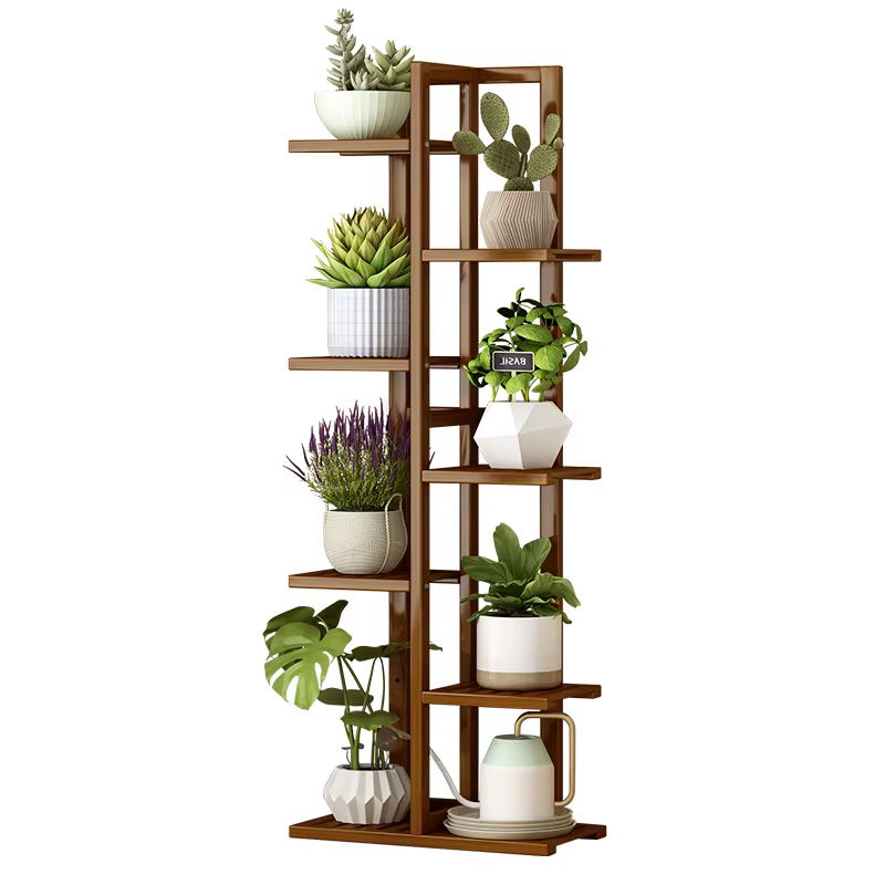 Étagère moderne en bois massif pour plantes de balcon, support d'intérieur multicouche pour Pot de fleurs, présentoir succulent pour salon