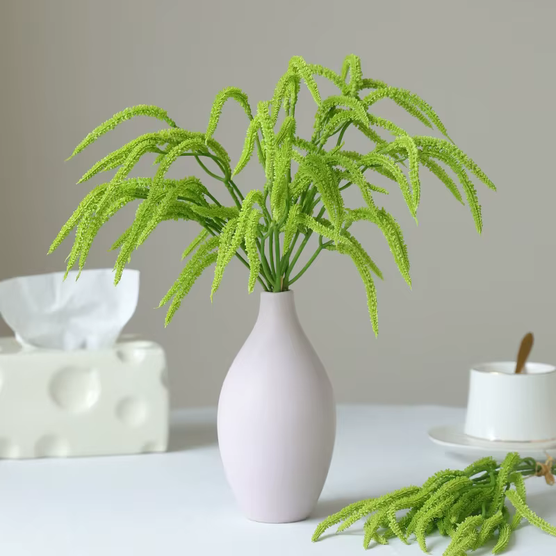 3 pièces/bouquet de plantes artificielles décoration de la maison-larmes d'amant herbe fausses