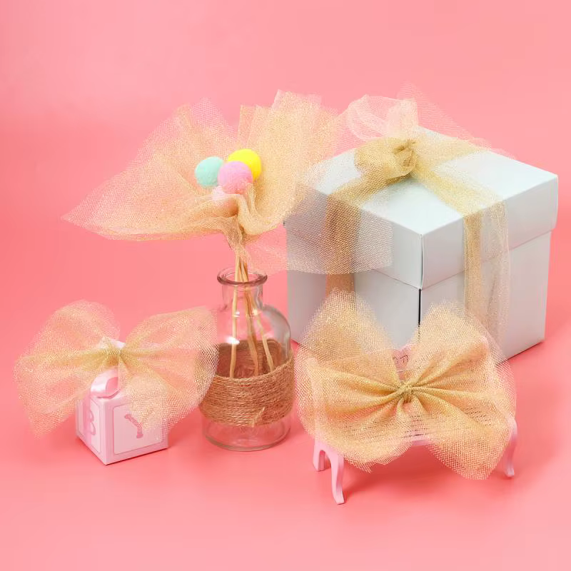 Rouleau de ruban en Tulle scintillant