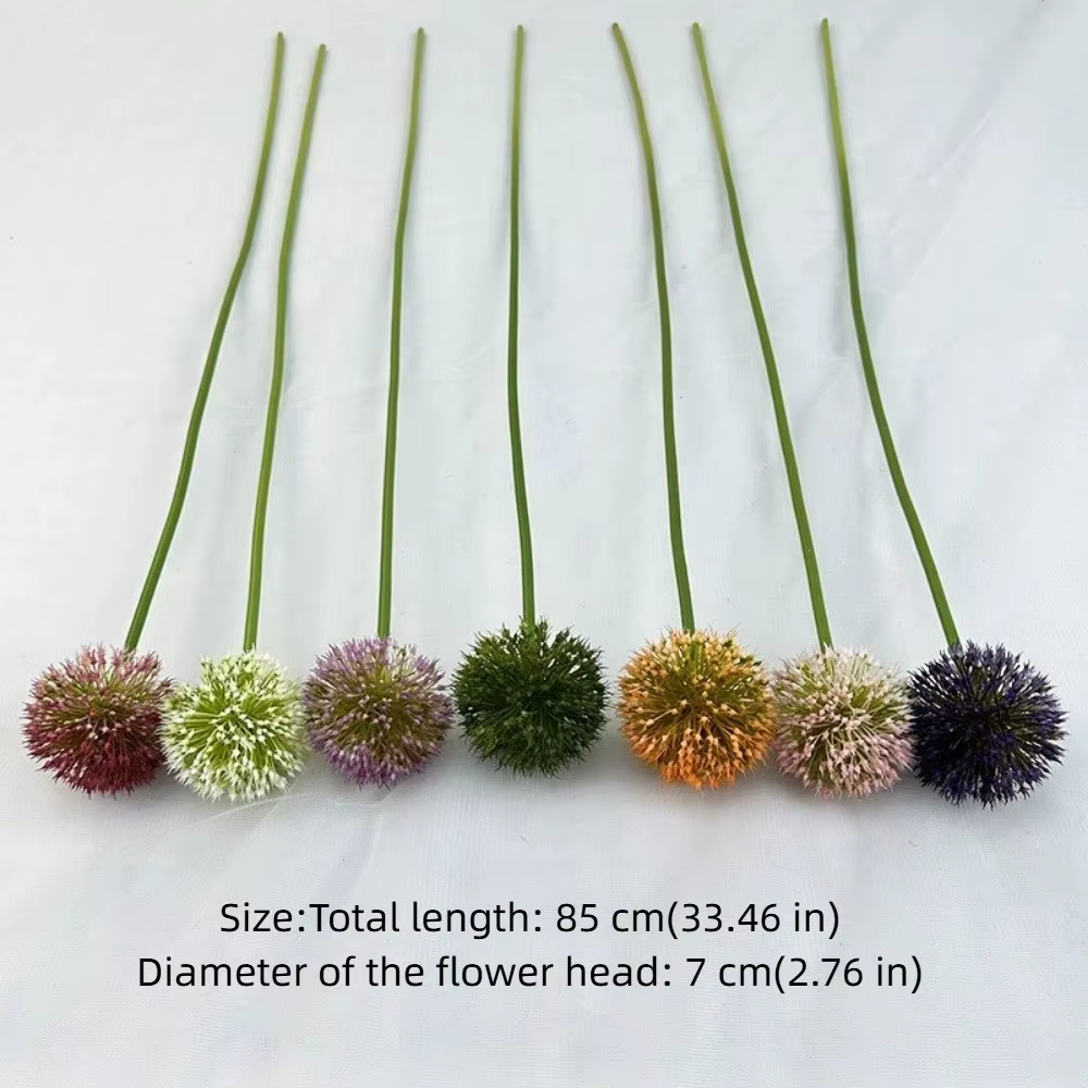 Boules d'oignons artificielles vertes pour décoration florale