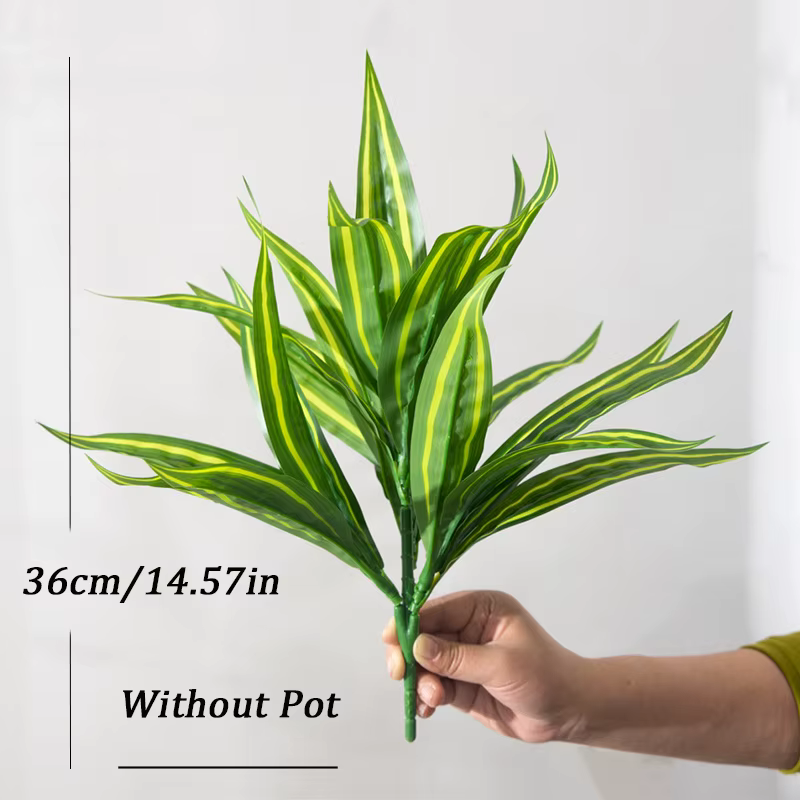 Faux combo d'agave en plastique pour la décoration intérieure et le jardin