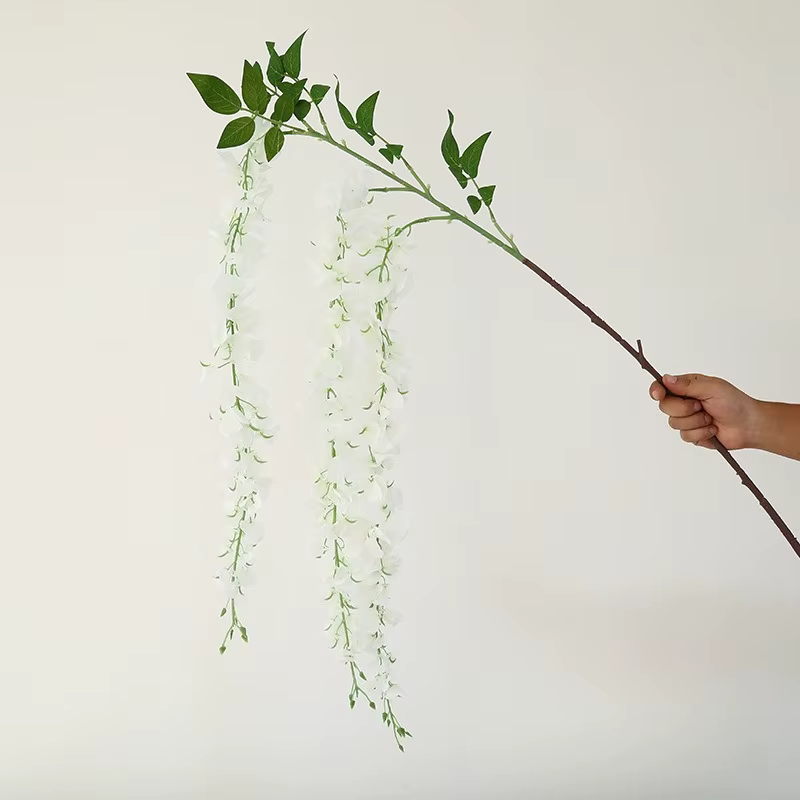 Fête de Festival belle Simulation fleur de glycine plante décoration de plafond 104 cm fleurs