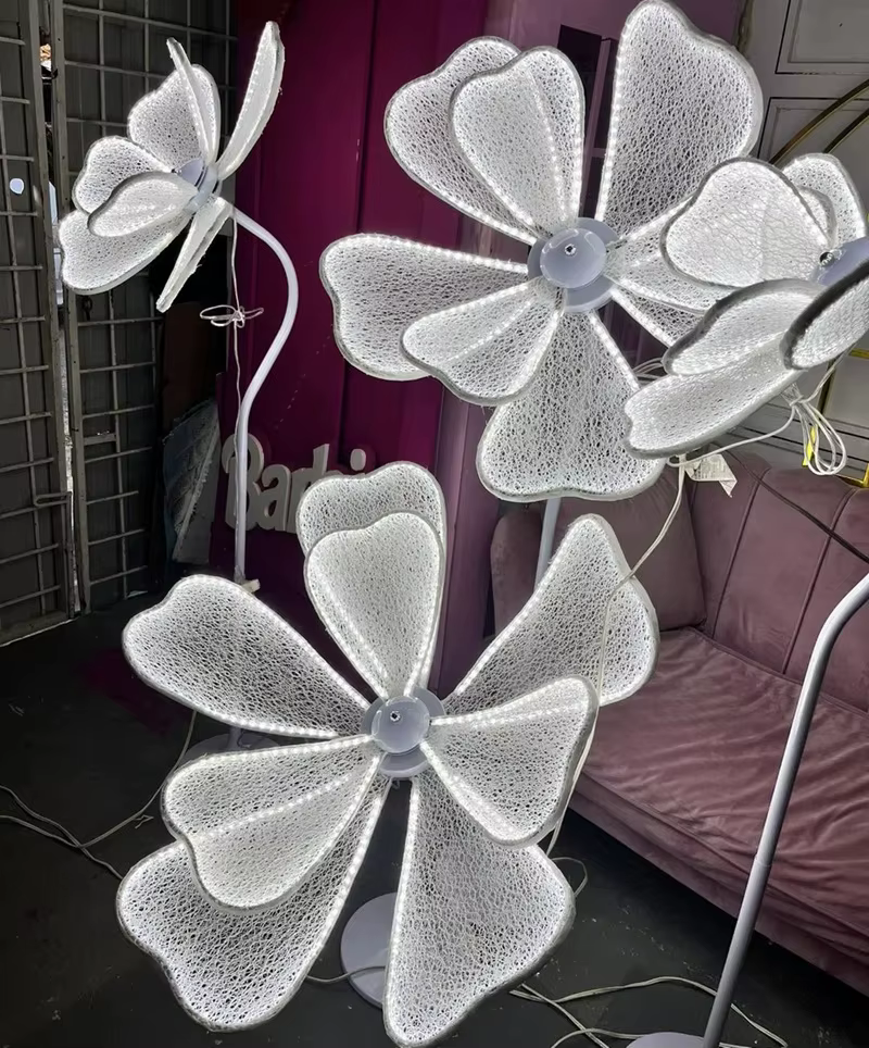 Fleurs de pivoine lumineuses décoratives à LED