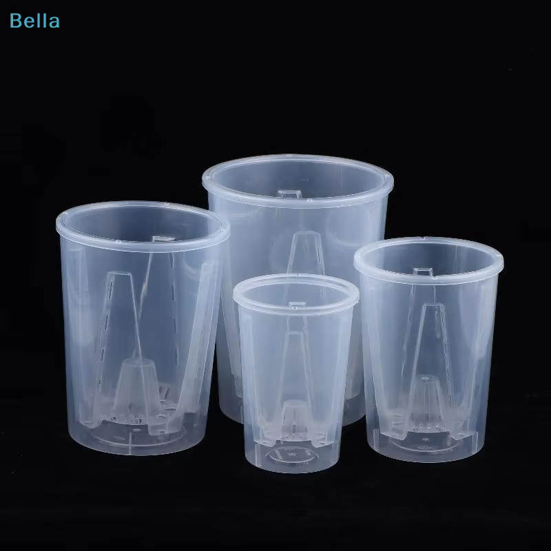 ♩ Pots à orchidées en plastique transparent avec trous