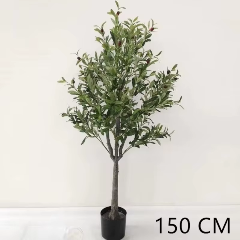 Olive artificielle de haute qualité de style nordique en pot – Faux feuillage pour la décoration de la maison