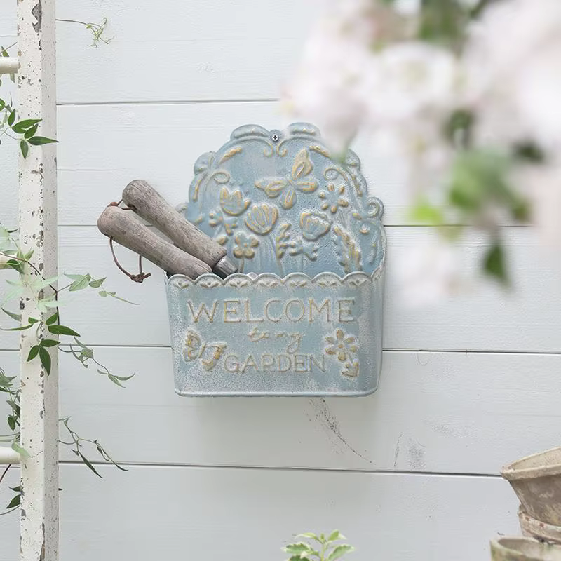 Pot de fleurs suspendu Vintage en fer forgé