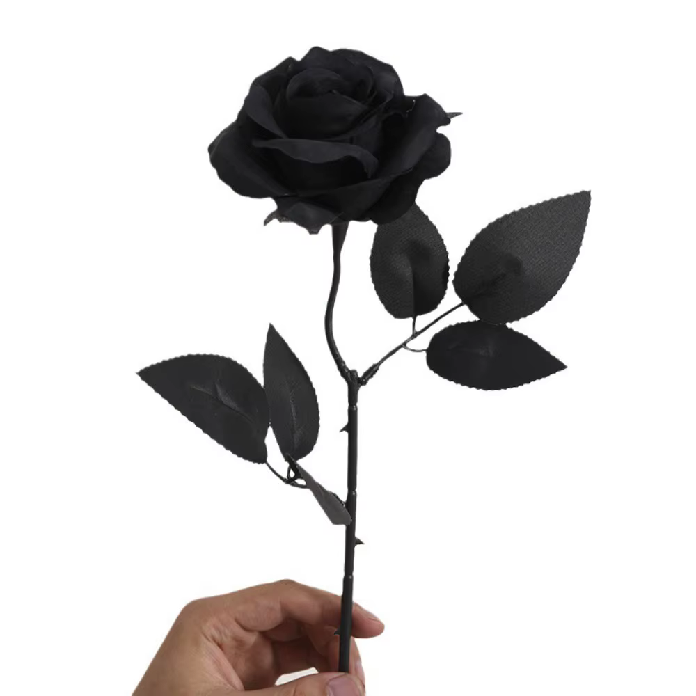 Roses artificielles noires pures