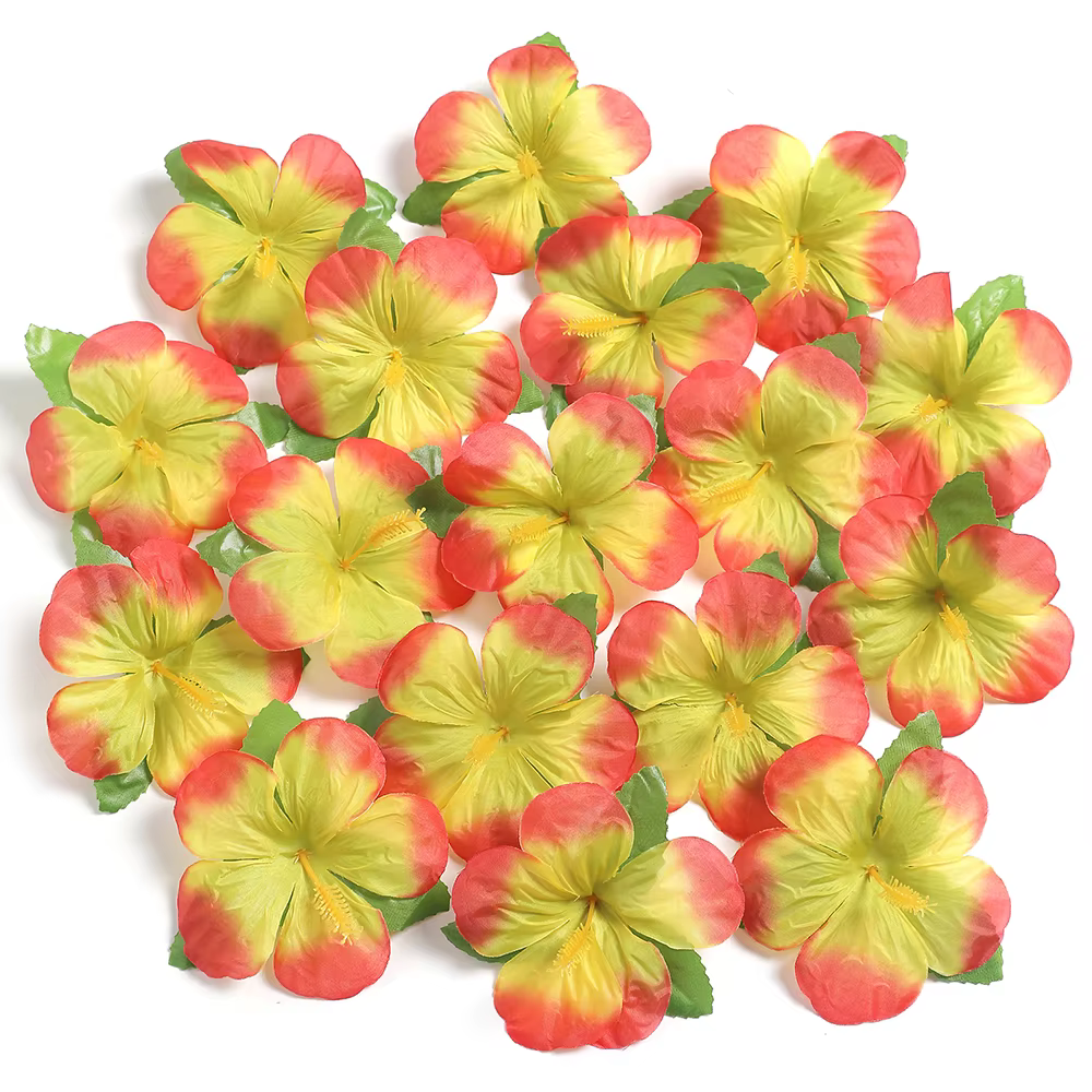Fleurs d'hibiscus colorées hawaïennes