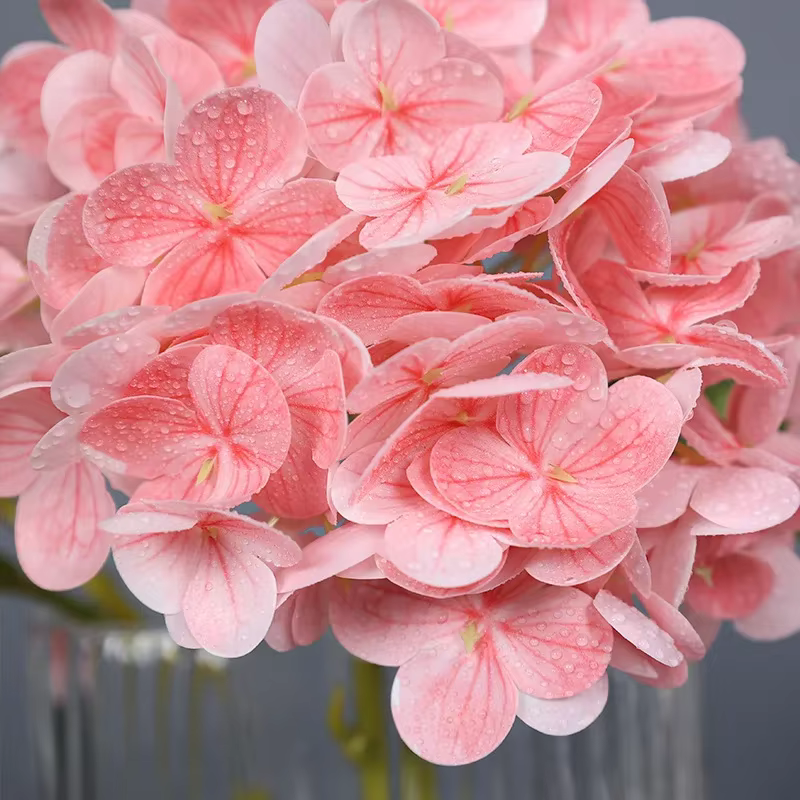 10 pièces de fleurs artificielles en film de latex 3D