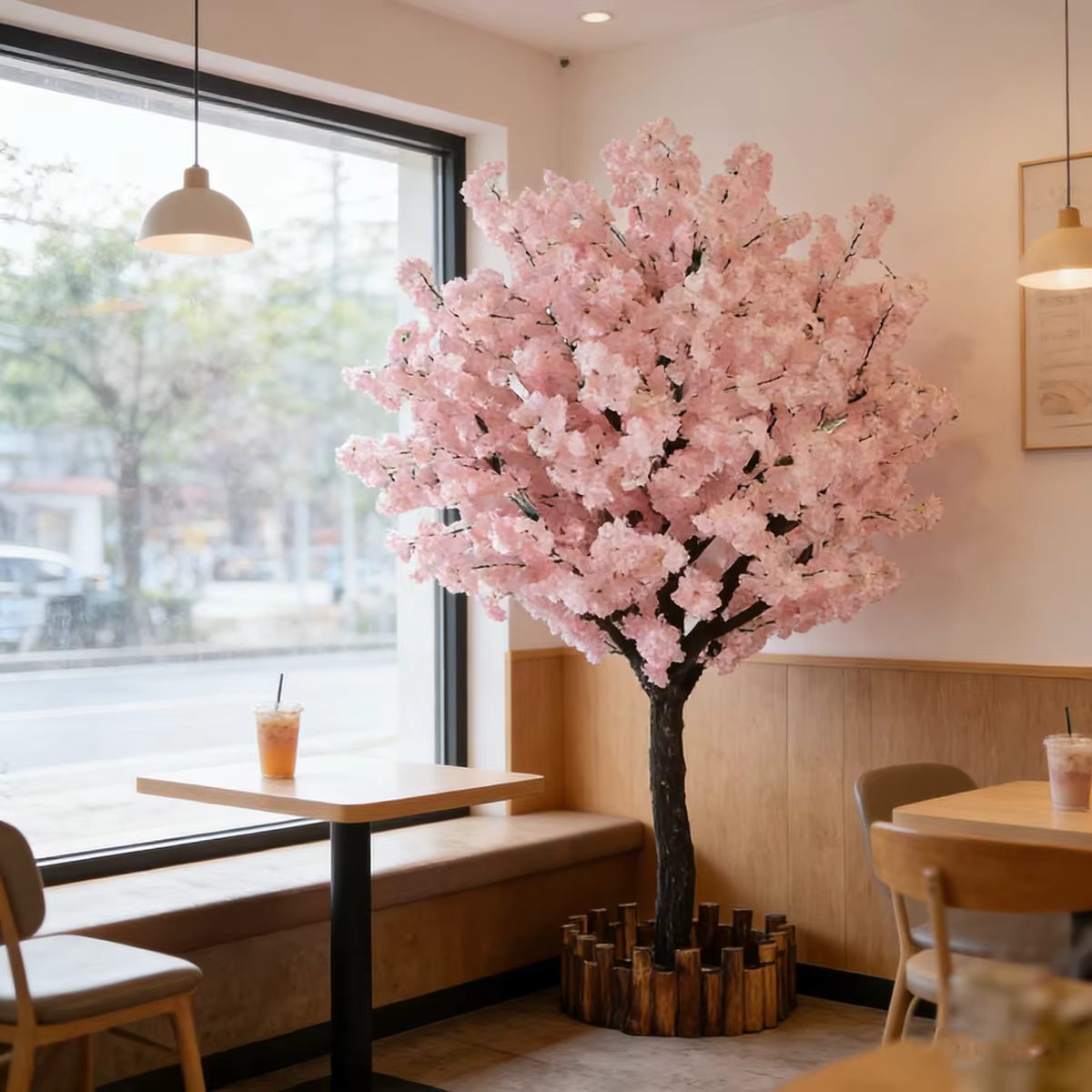 Arbre à fleurs de cerisier artificiel éternel
