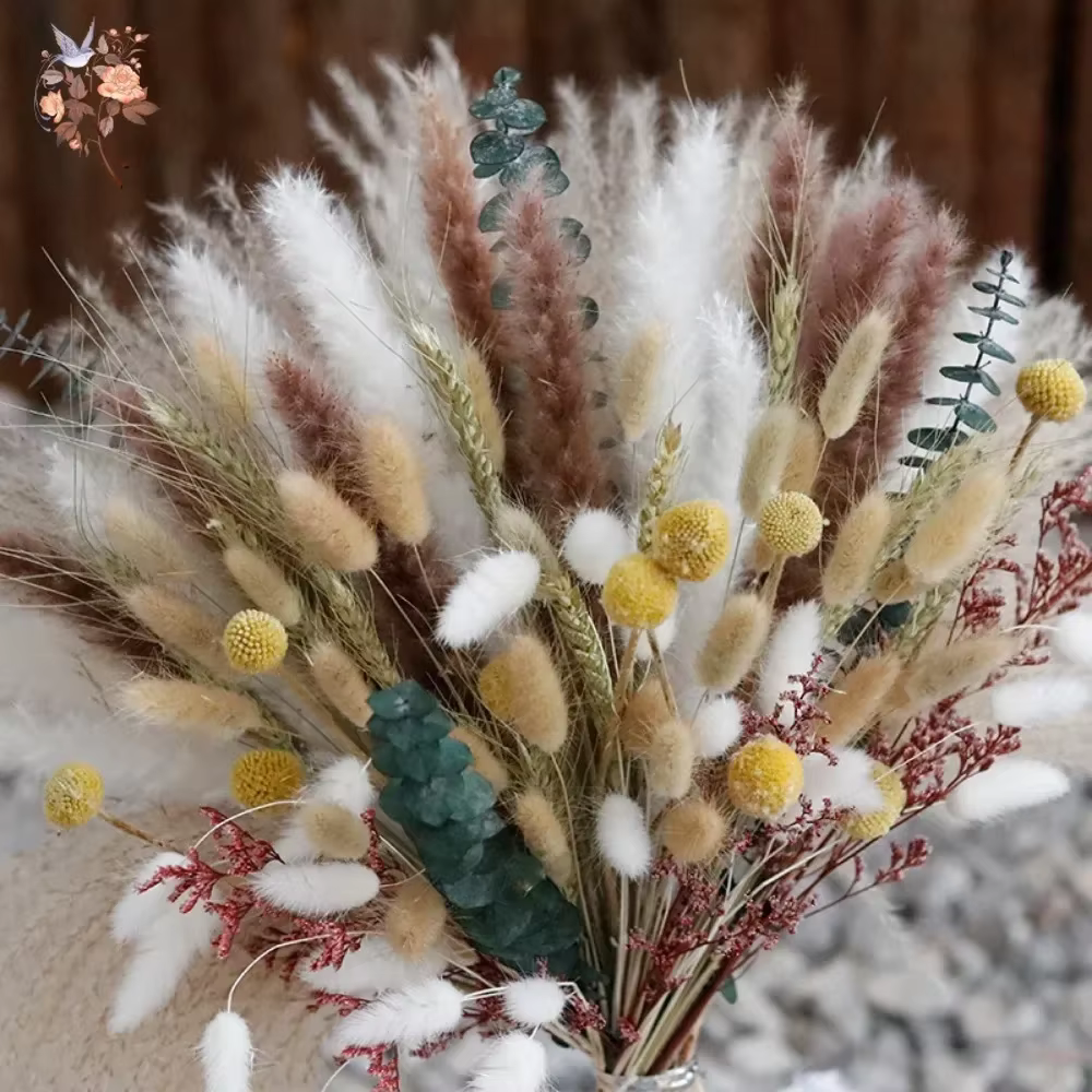Bouquet de fleurs séchées naturelles