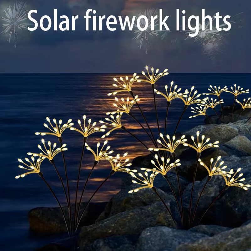 Lampes solaires féeriques en forme de fleurs