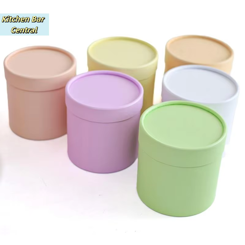 【Boîte-cadeau ronde pour fleurs