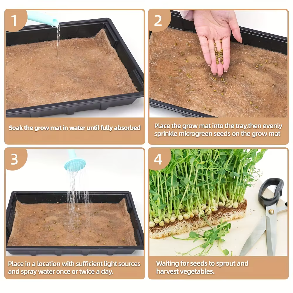 Tapis de propagation de plantes en tissu feutré
