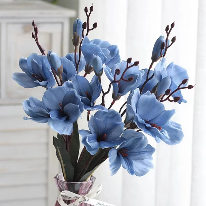 Bouquet de fleurs de magnolia artificielles
