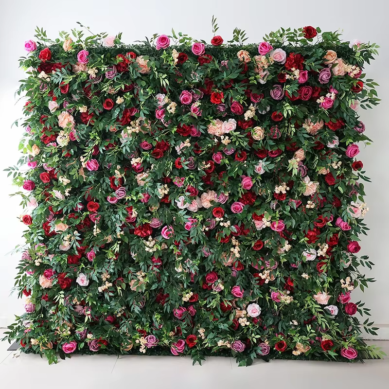 Plantes vertes roses colorées 5D
