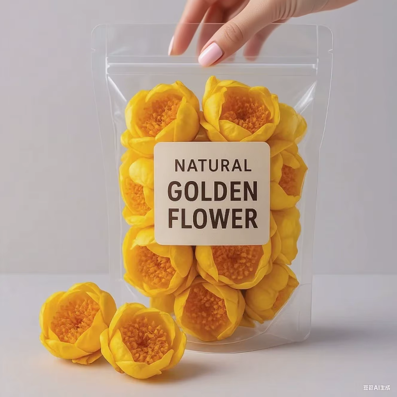 Fleurs dorées sèches naturelles-pour la décoration de la maison