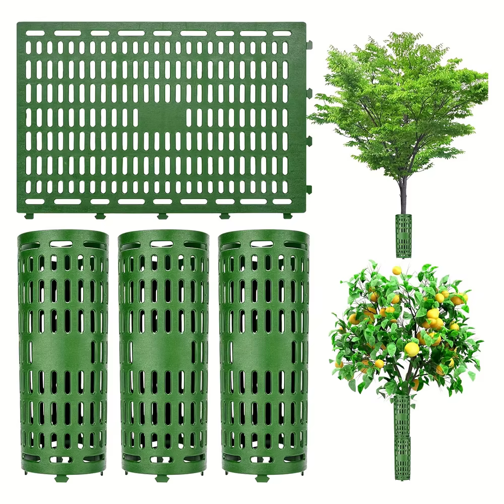 Protecteur de tronc d'arbre redimensionnable pour les arbres ou les plantes de différentes tailles empêchant les