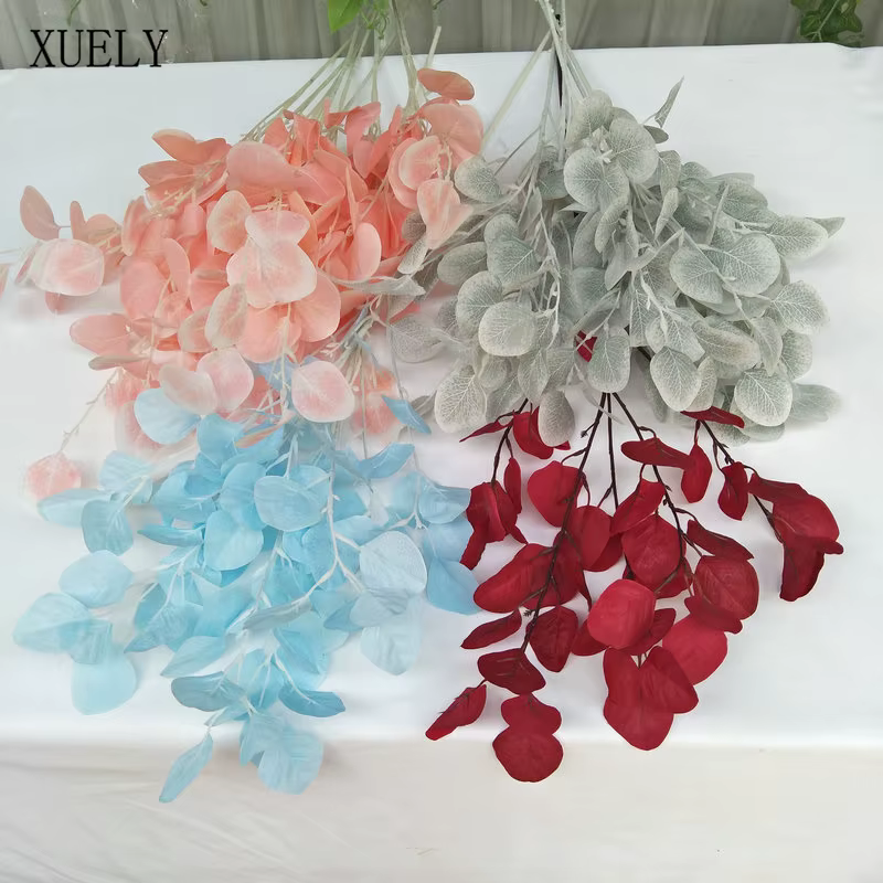 Feuilles d'abricot artificielles vertes
