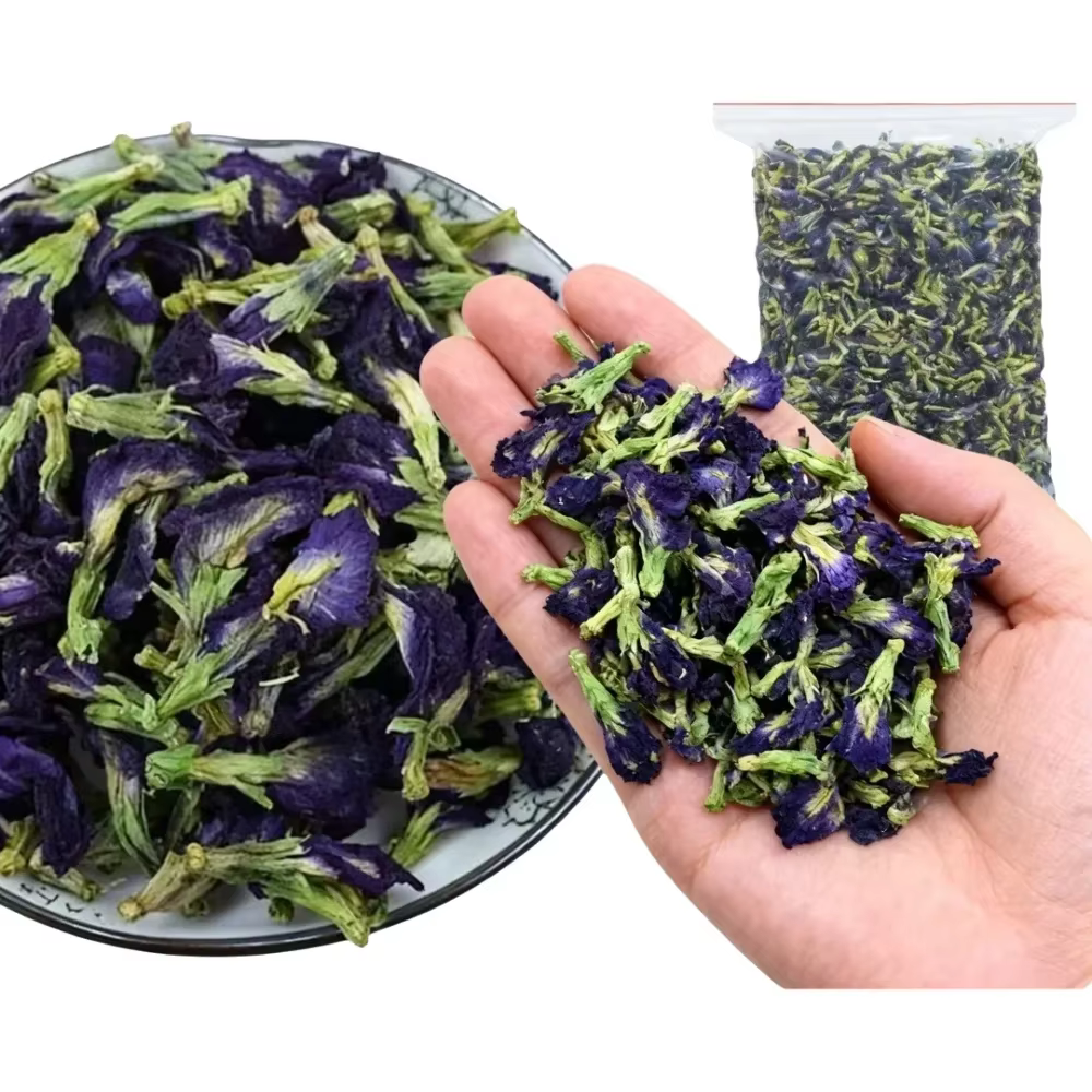 Fleur de pois papillon bleue séchée de qualité supérieure - Orchidée