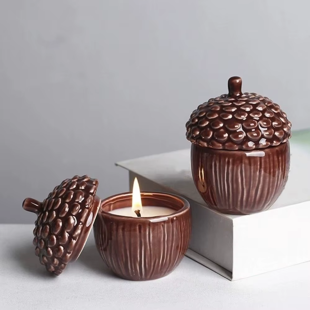 Pot à bougie multifonctionnel en céramique