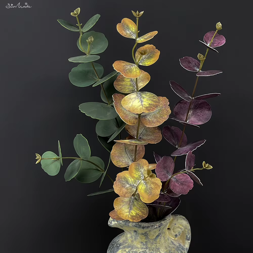 Plantes artificielles d'eucalyptus pour la décoration intérieure