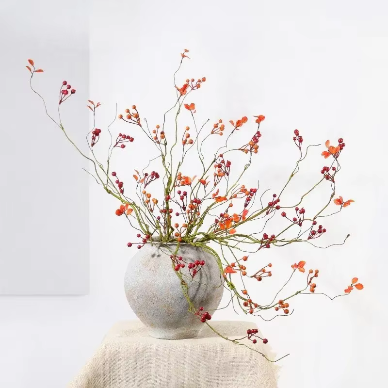 Simulation de branche de fruits sauvages en plastique