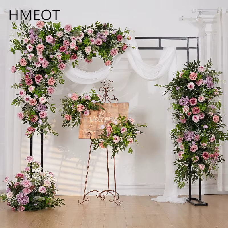 Arrangement de fleurs d'angle suspendu