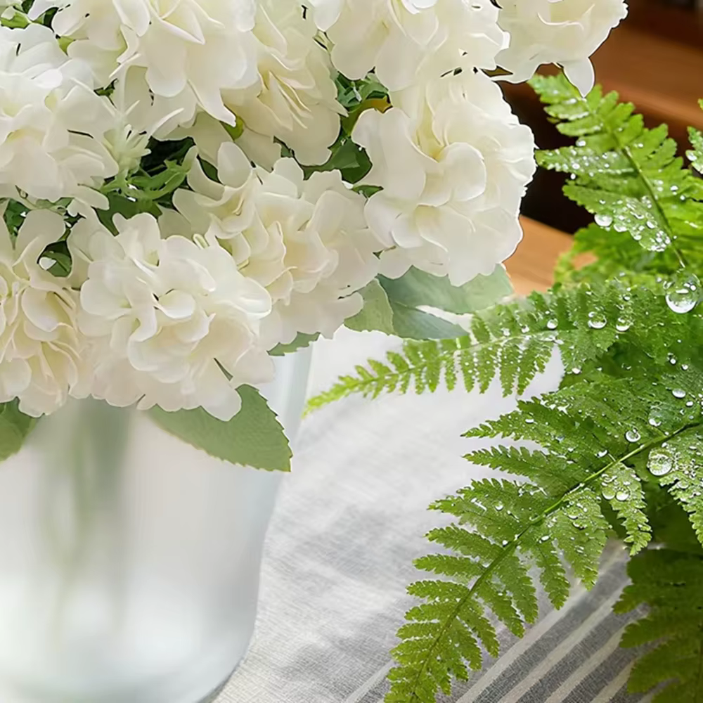 Fleur artificielle 5 Fourche Bouquet Soie Oeillet Boule Simulation Valentine Faux Maison Chambre DecoraSet Manuel Brial