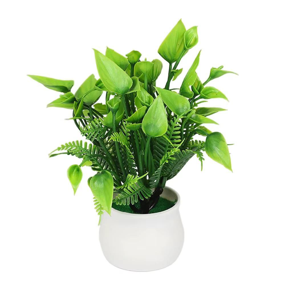 Plantes artificielles vertes bonsaï