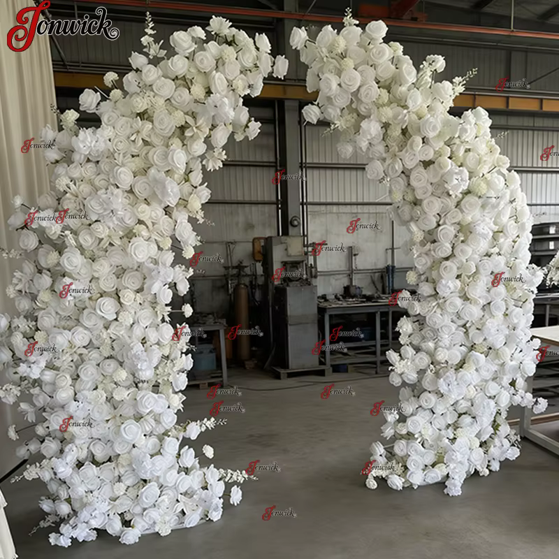 Arche de fleurs artificielles décorative
