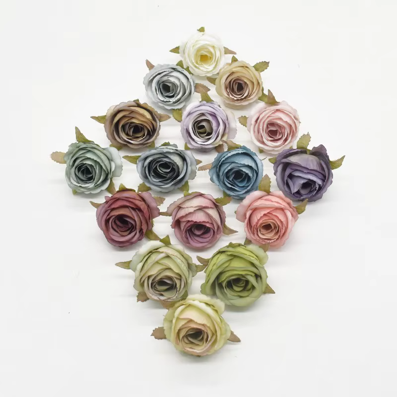Roses artificielles en soie