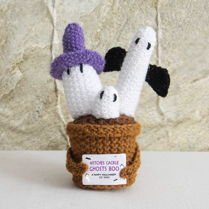 Pot de fleur en Crochet pour Halloween