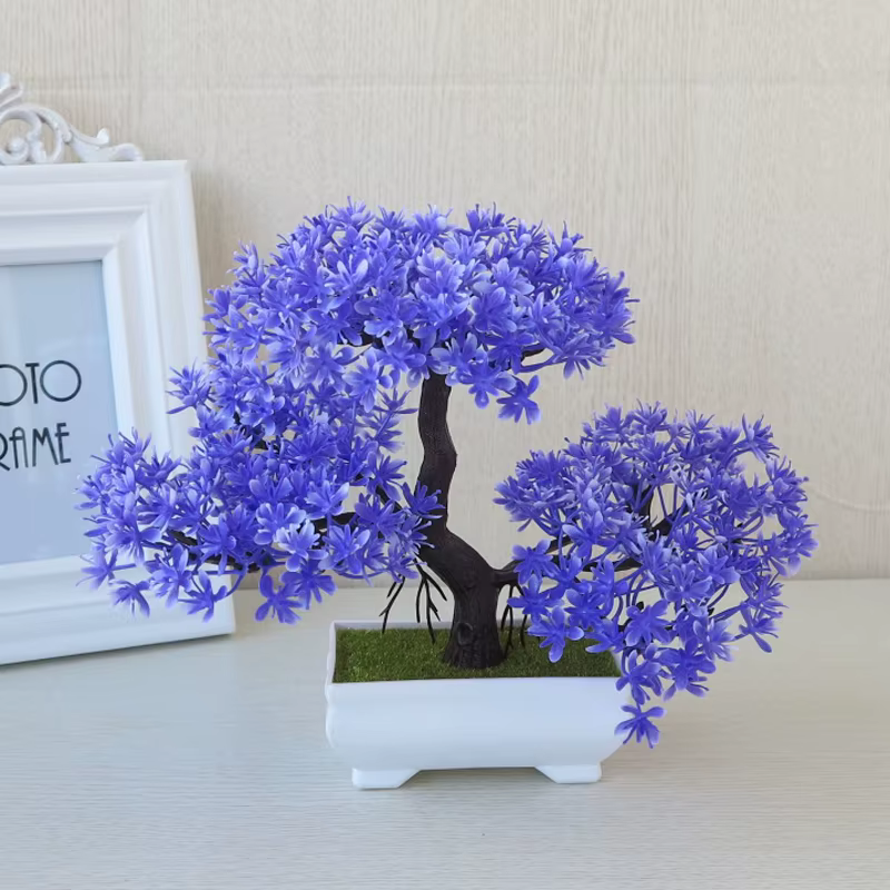 Sapin décoratif en plastique en pot pour salutation des invités