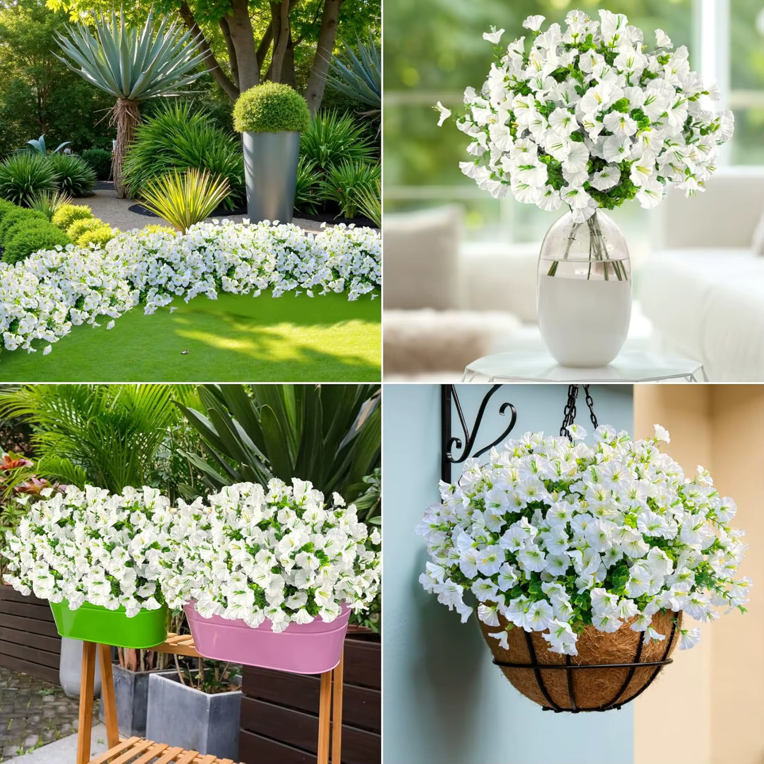 Guirlande de fleurs artificielles Morning Glory pour mariage