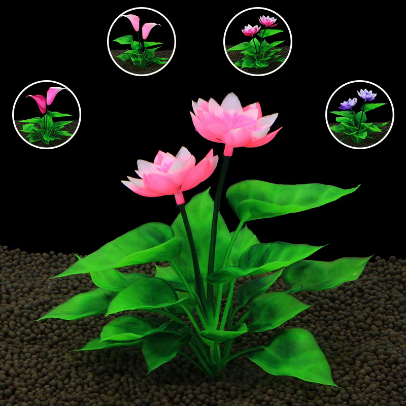 Plantes artificielles de décoration d'aquarium
